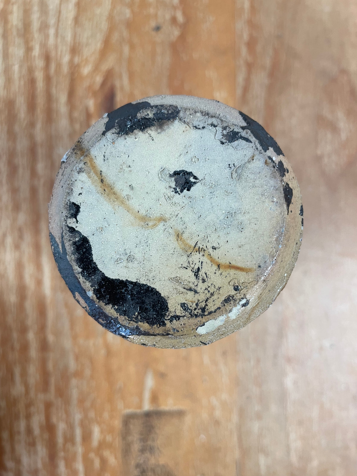 Salt-Glazed Stoneware Bottle, Victorian