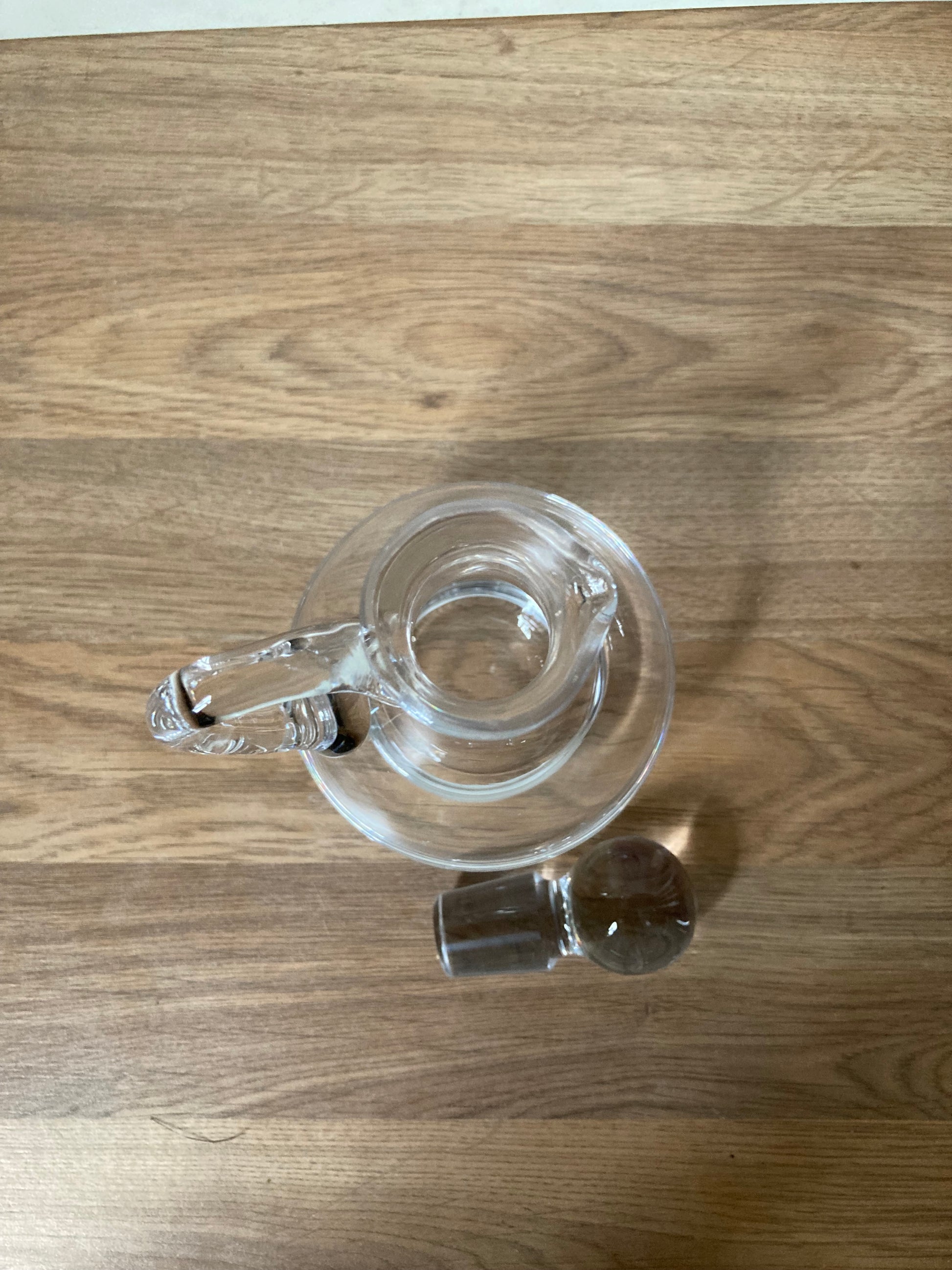 Vintage Glass Pourer with Stopper - Bloom & Heirloom Vintage Decor
