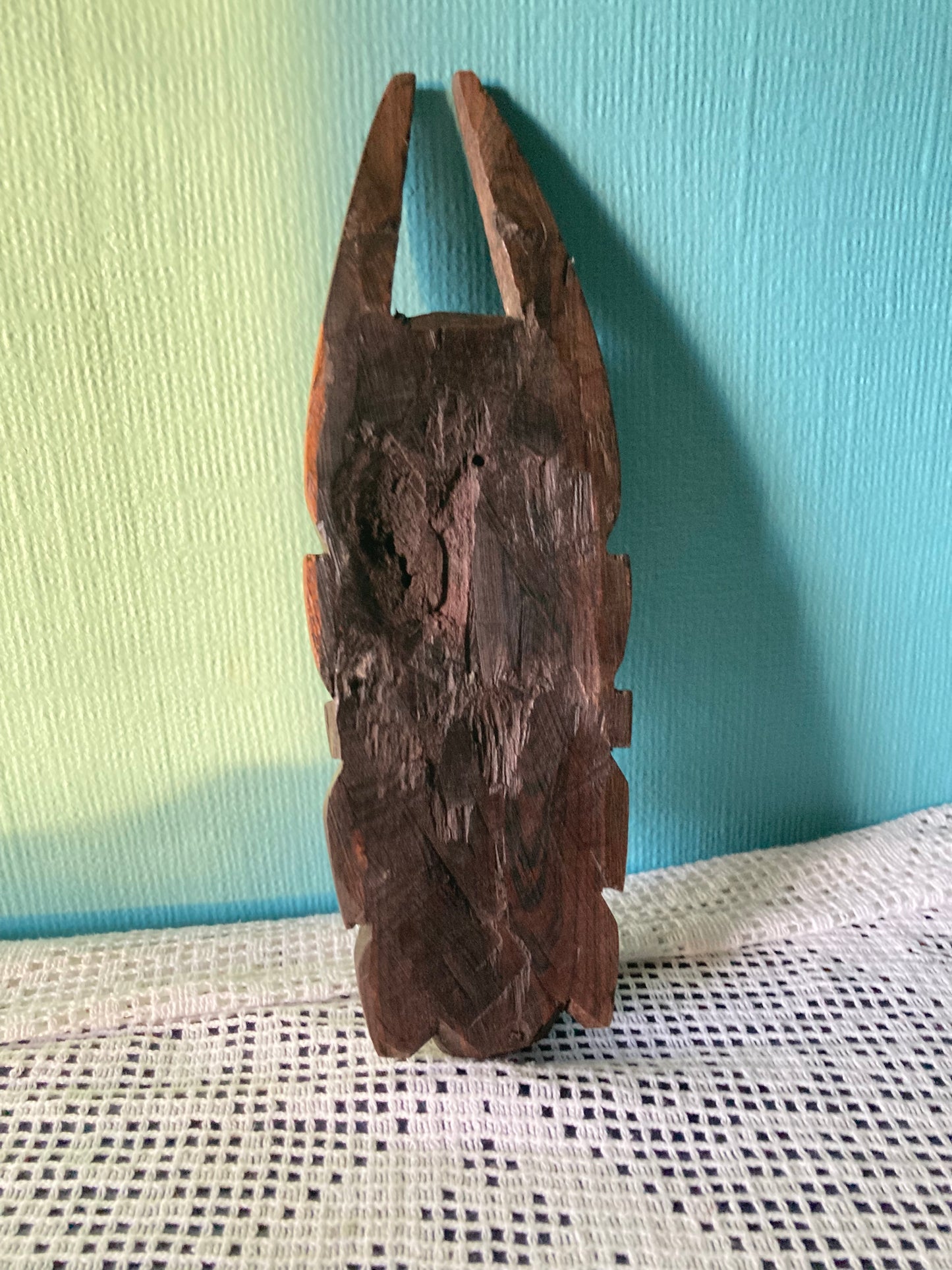 Vintage Tribal African Wooden Mask Small Hand Carved