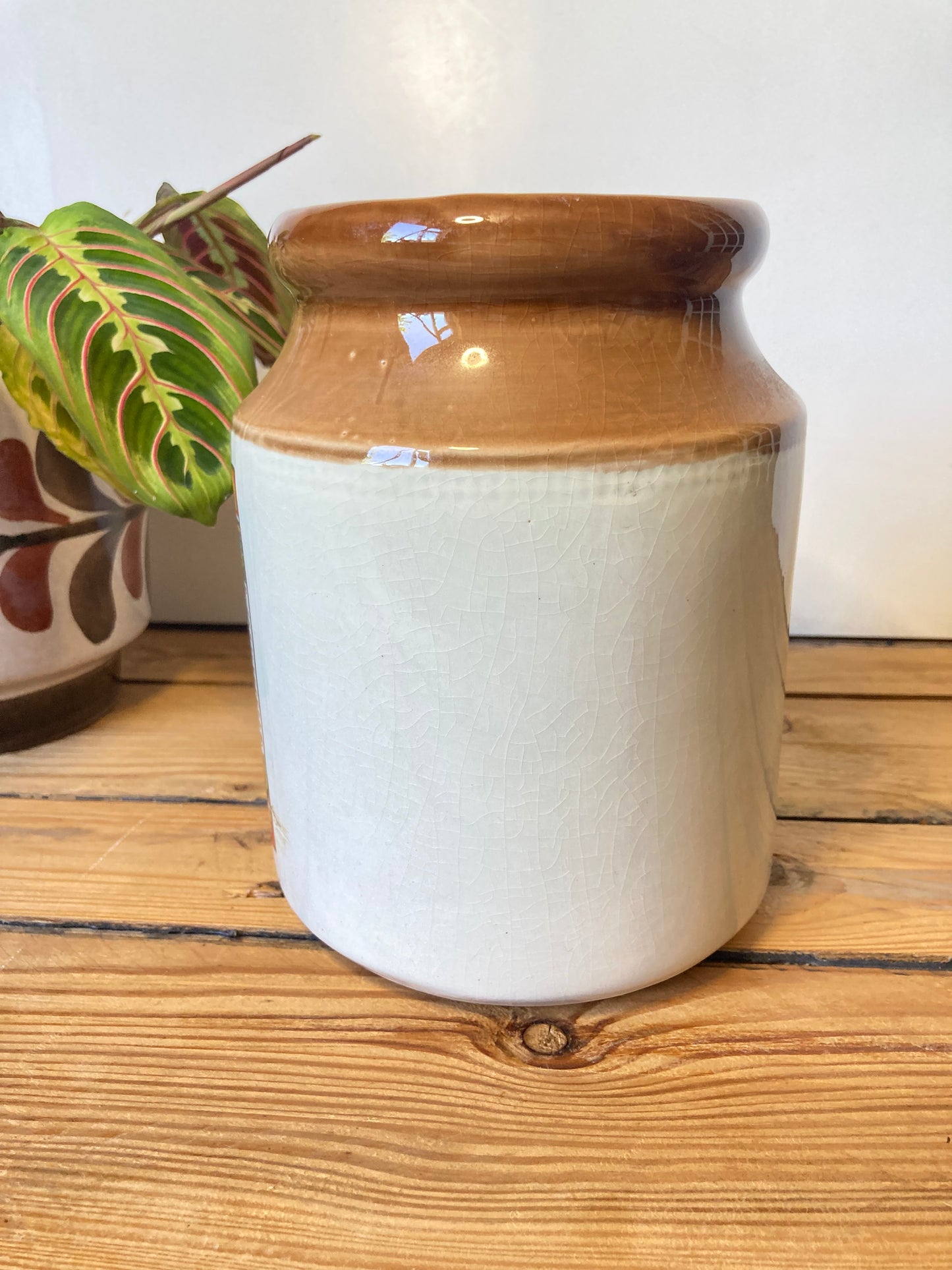 Vintage Ovaltine Ceramic Jar The League Advertising Storage Pot