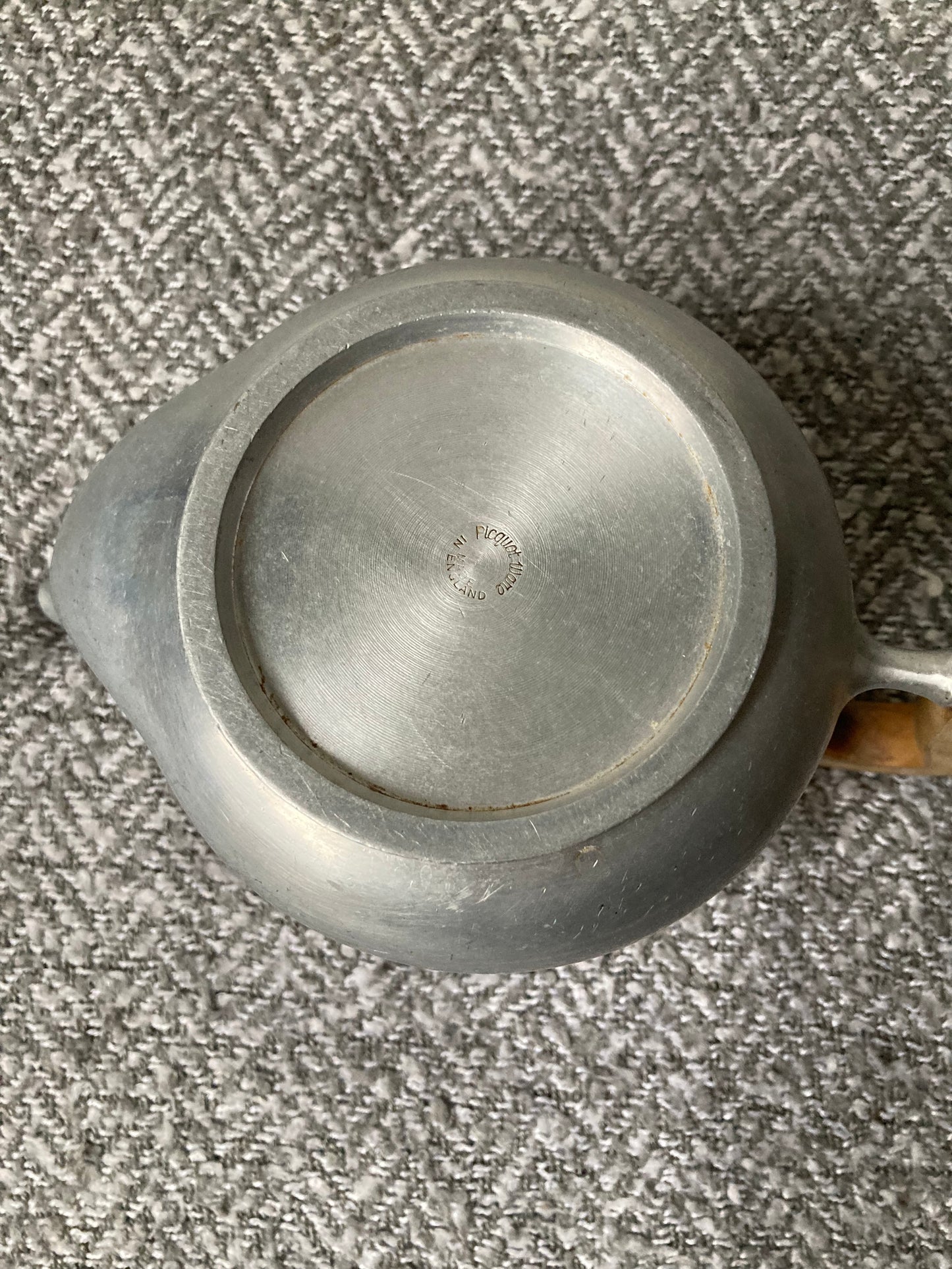1950's Picquot Ware aluminium teapot Wooden Handles Made In England Tea Time