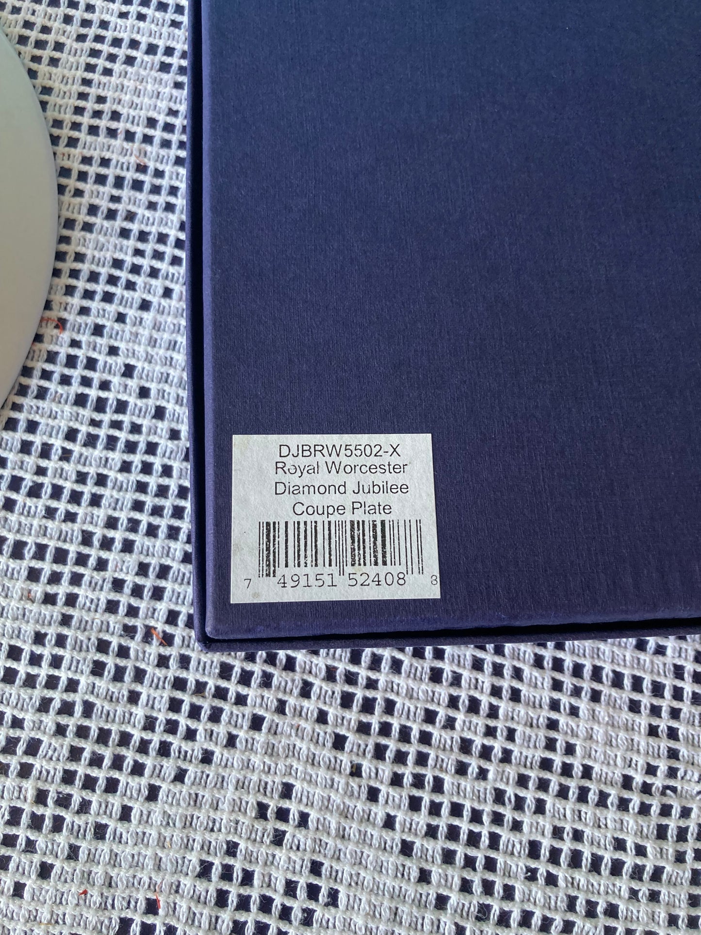 Royal Worcester Queen Elizabeth II Diamond Jubilee Plate - Boxed