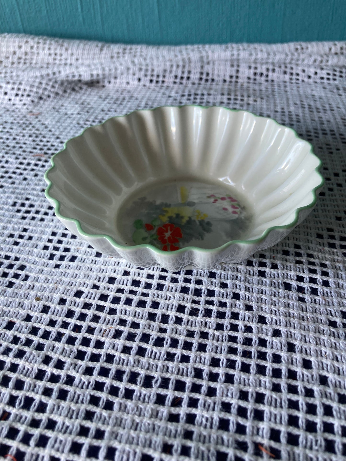 Shelley floral fine bone china pin or trinket dish