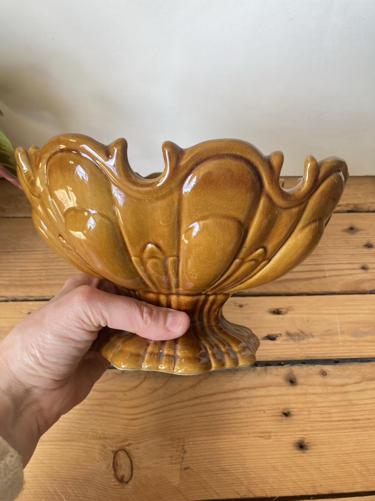 Casa Pupo Majolica Fruit Bowl/Centre Piece 1970s