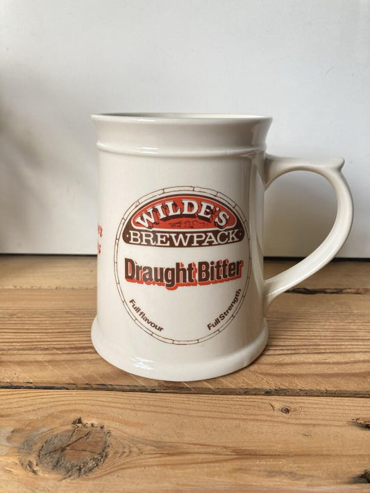 Vintage Wilde's Brewpack Draught Best Bitter Craft Ale Tankard Stein Pint Pot