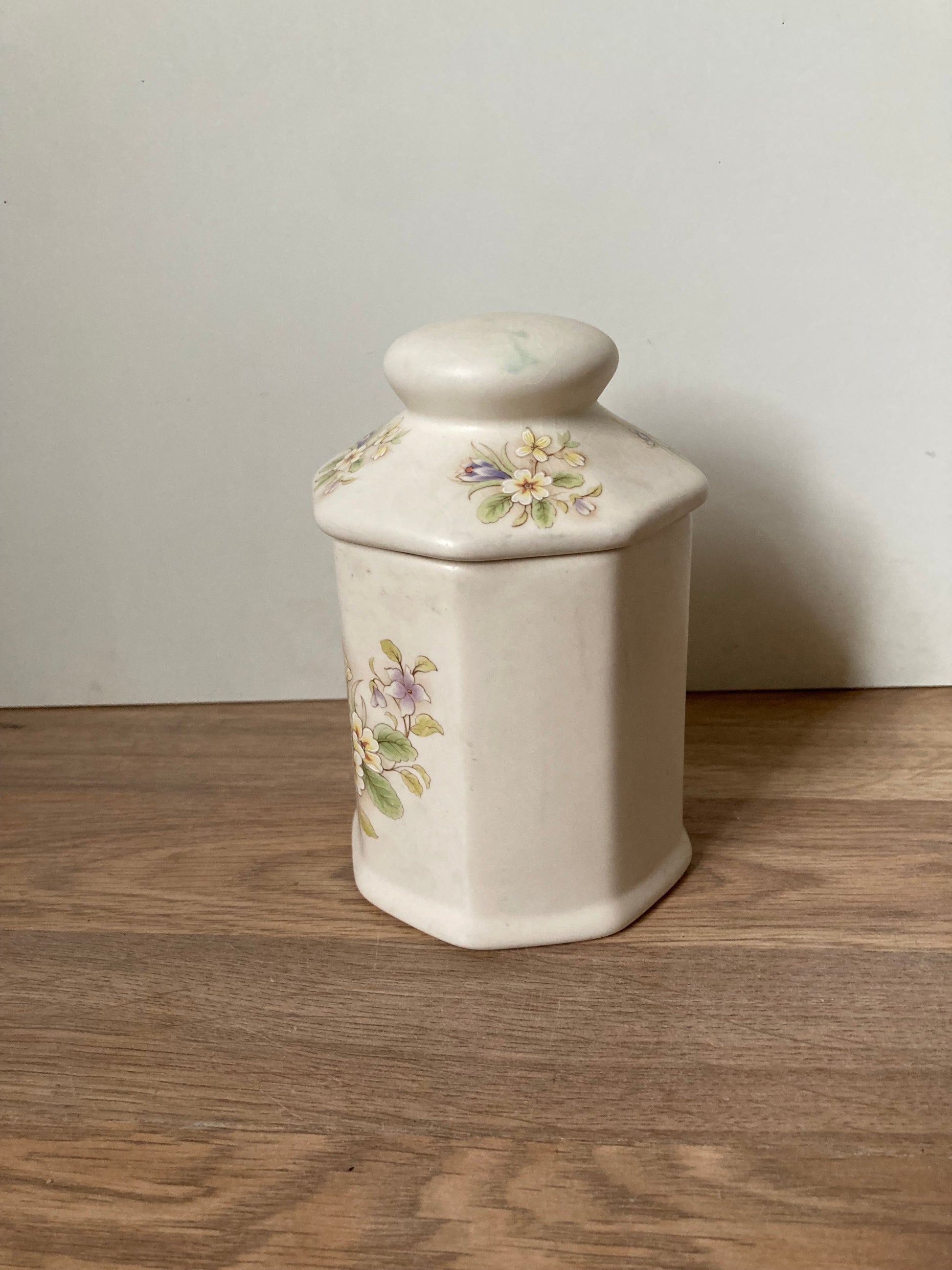 Vintage Aldridge Floral Lidded Jar - Bloom & Heirloom Vintage Decor