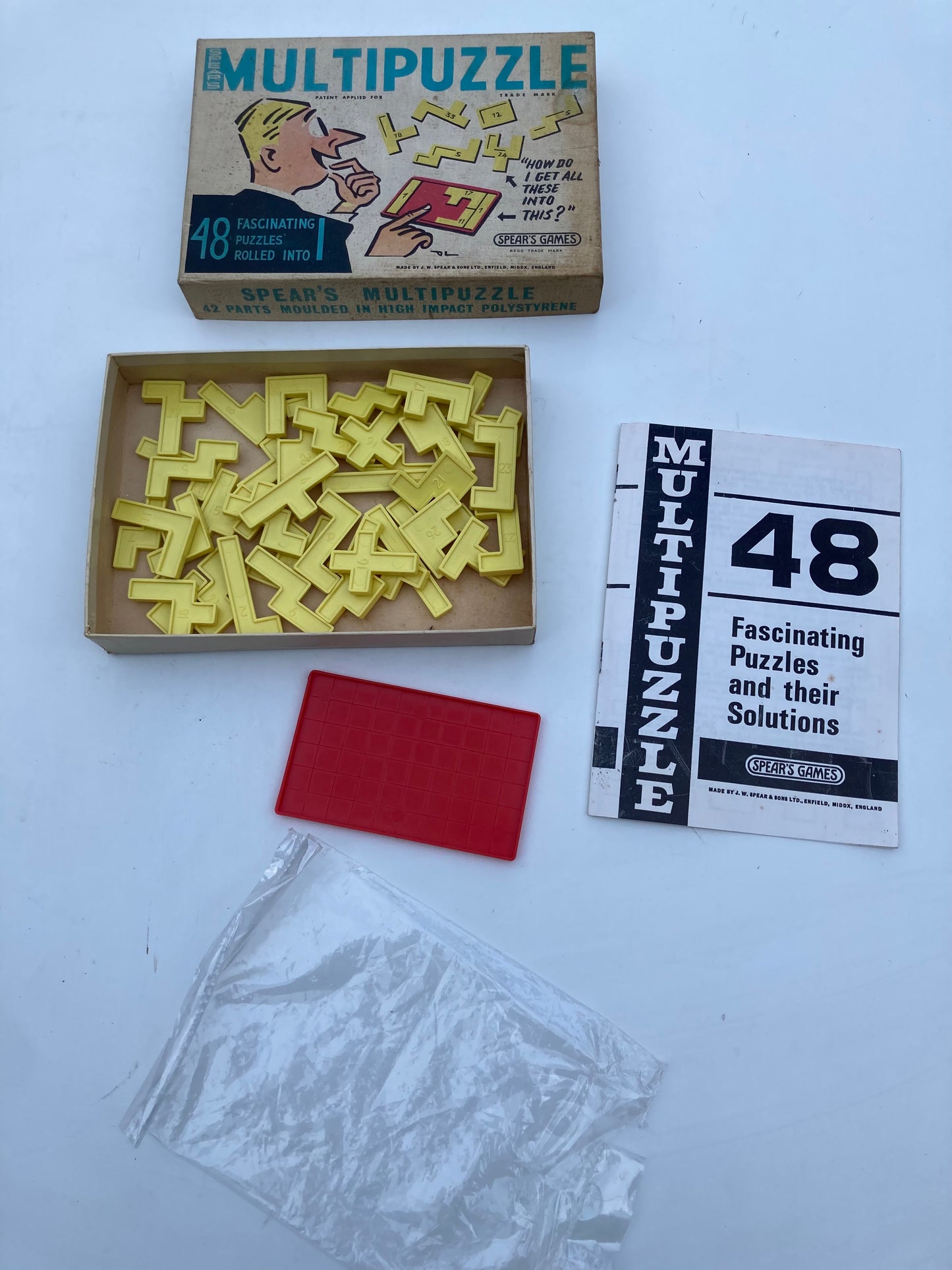 Vintage Spear’s Multipuzzle – 1960s Retro Puzzle Game – Complete with Manual - Bloom & Heirloom Vintage Decor