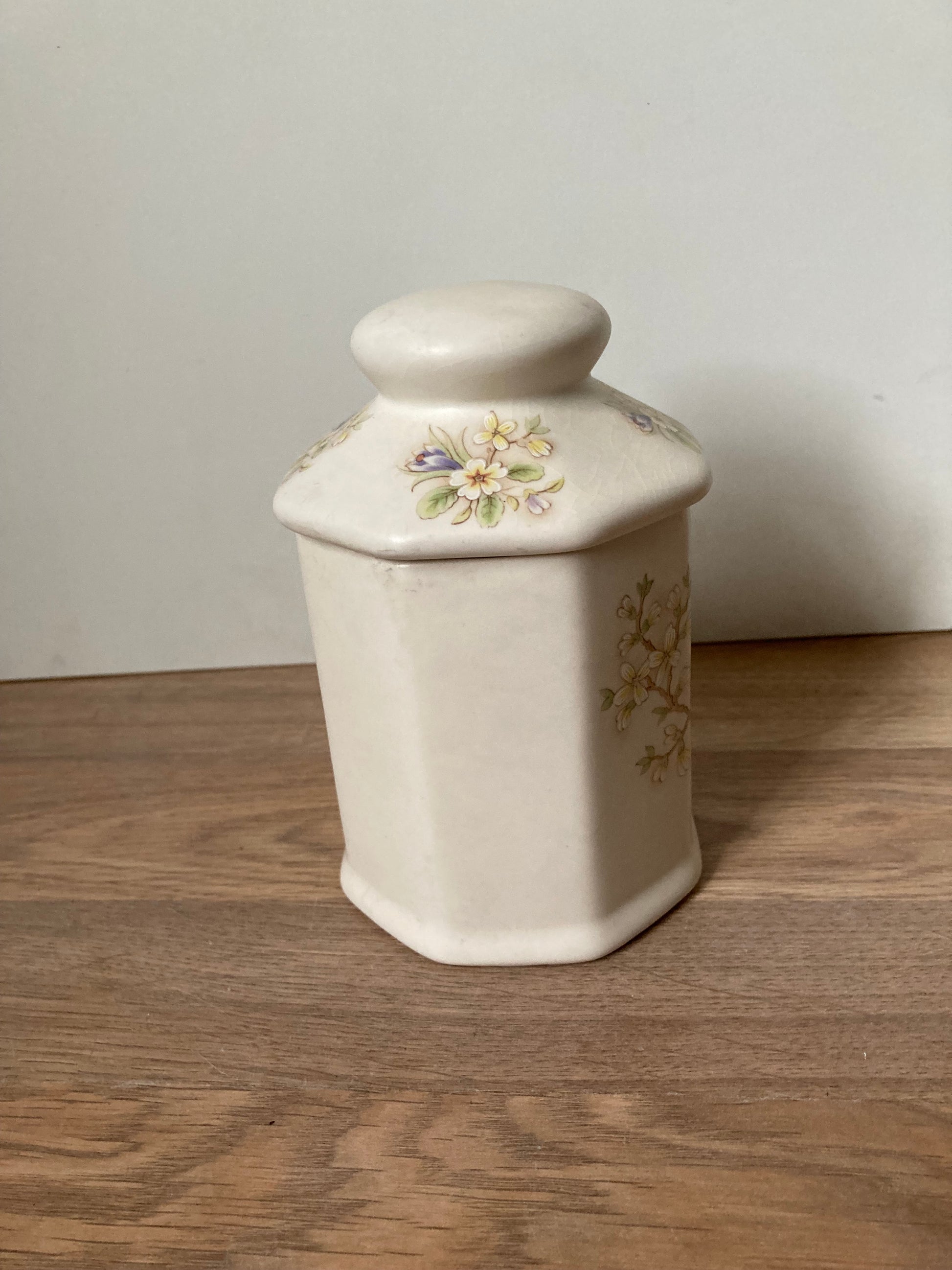 Vintage Aldridge Floral Lidded Jar - Bloom & Heirloom Vintage Decor