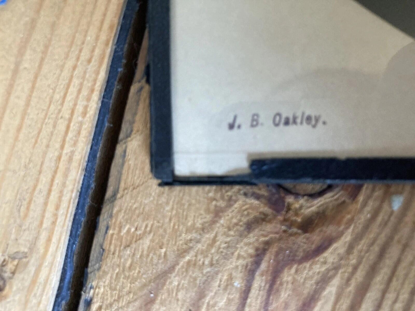 J B Oakley Silhouette Portrait Framed Hand Cut Profile Picture