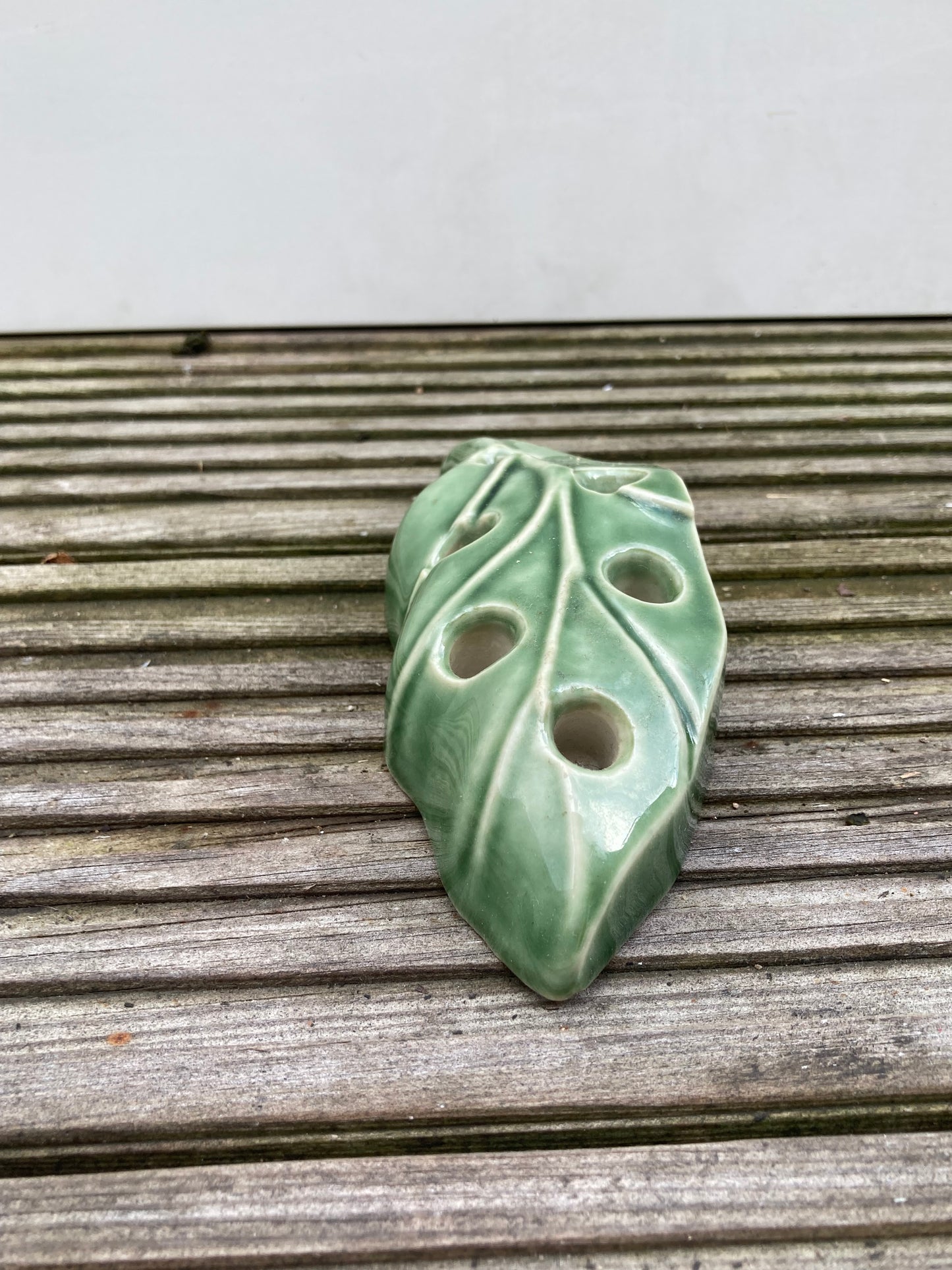 Ceramic Leaf Candle Holder 6 Holed Table Decor Prop