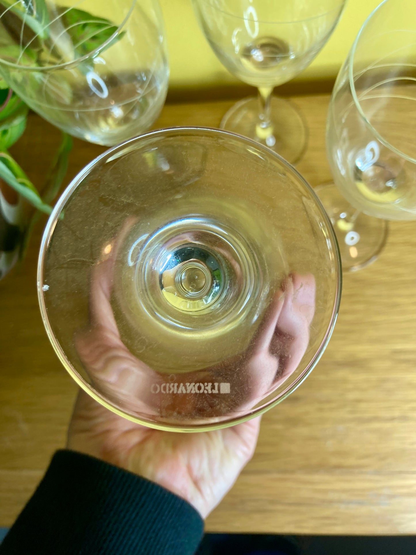 Vintage Leonardo Wine Glasses Set of 4 Banded - Bloom & Heirloom Vintage Decor