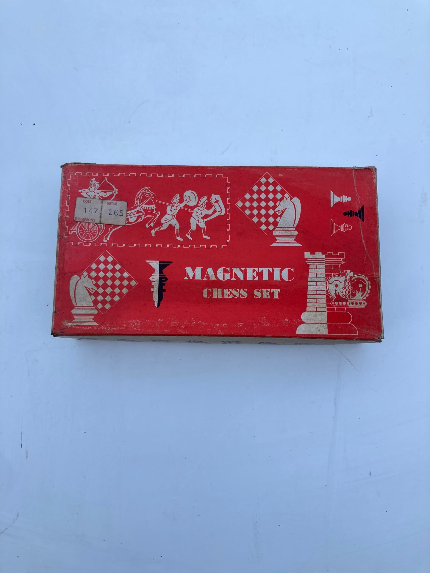 Vintage Lowe Magnetic Chess Set Complete With Board Boxed Prop Vintage Games - Bloom & Heirloom Vintage Decor