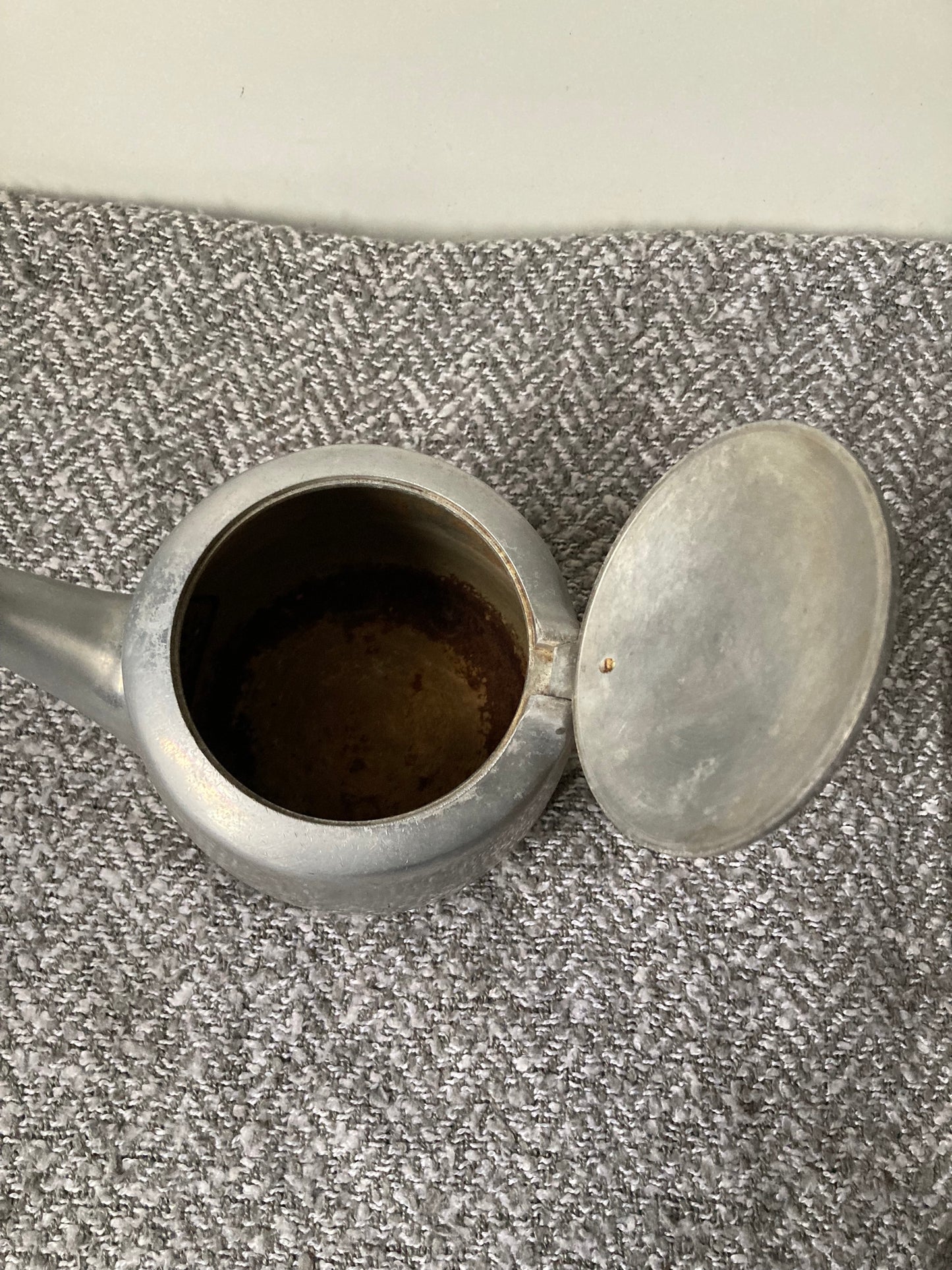 1950's Picquot Ware aluminium teapot Wooden Handles Made In England Tea Time