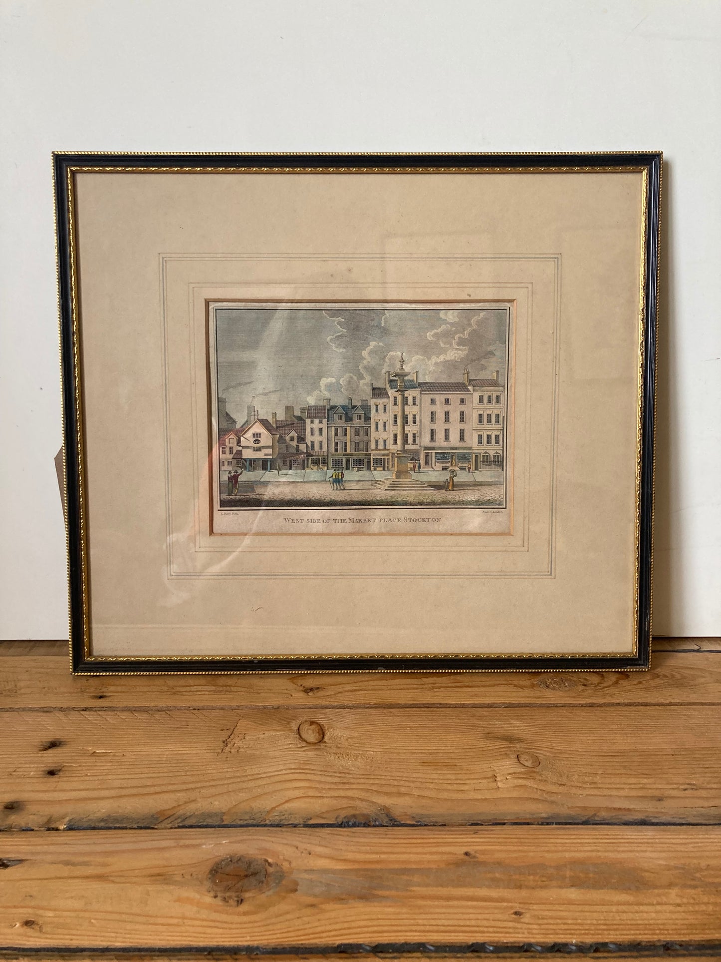 J C Stadler High Street Stockton Engraving Framed Townscape Print