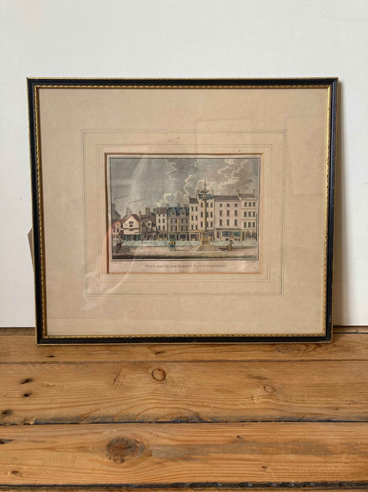 J C Stadler High Street Stockton Engraving Framed Townscape Print