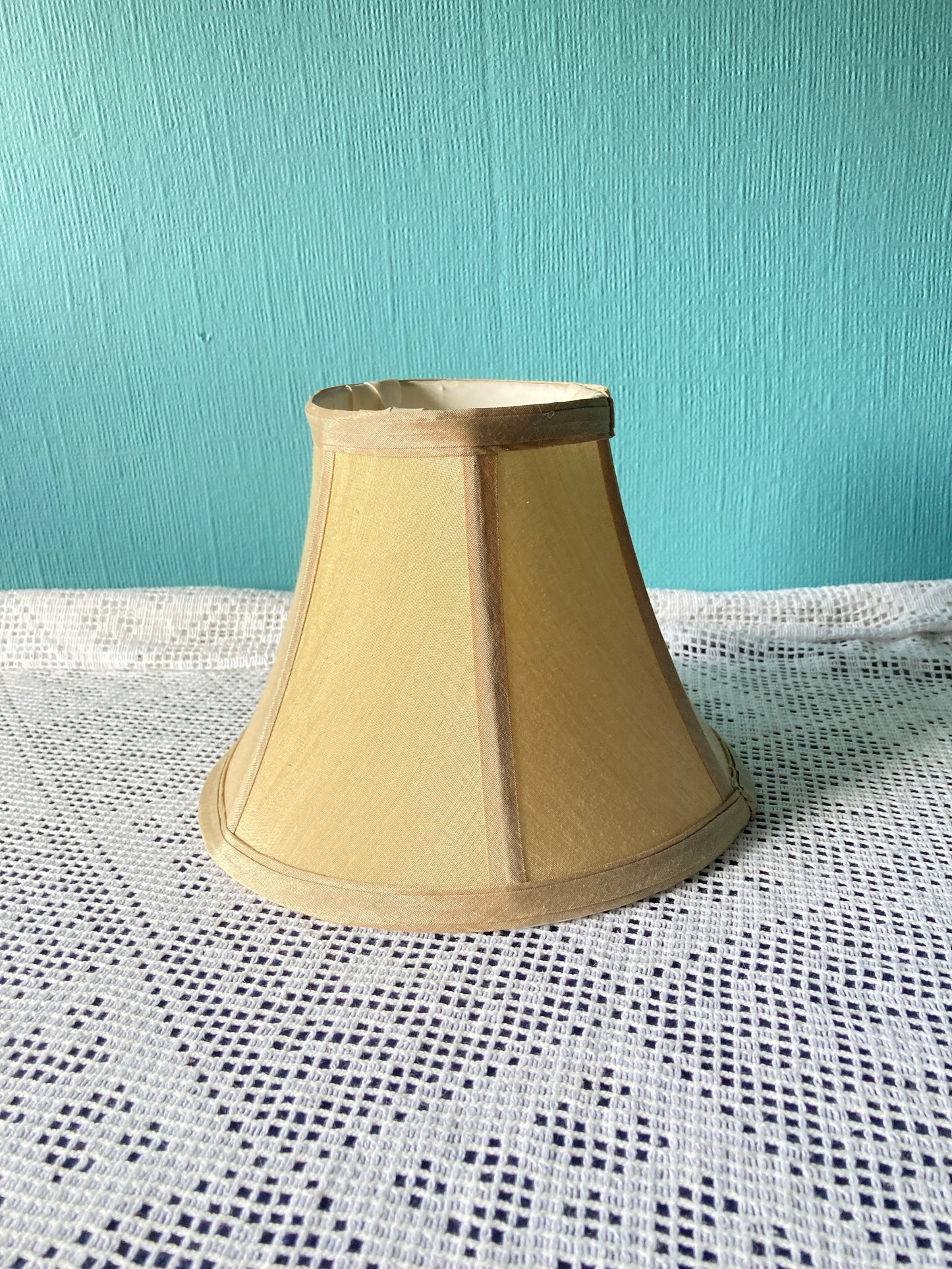 Vintage Champagne Fabric Small Lampshade