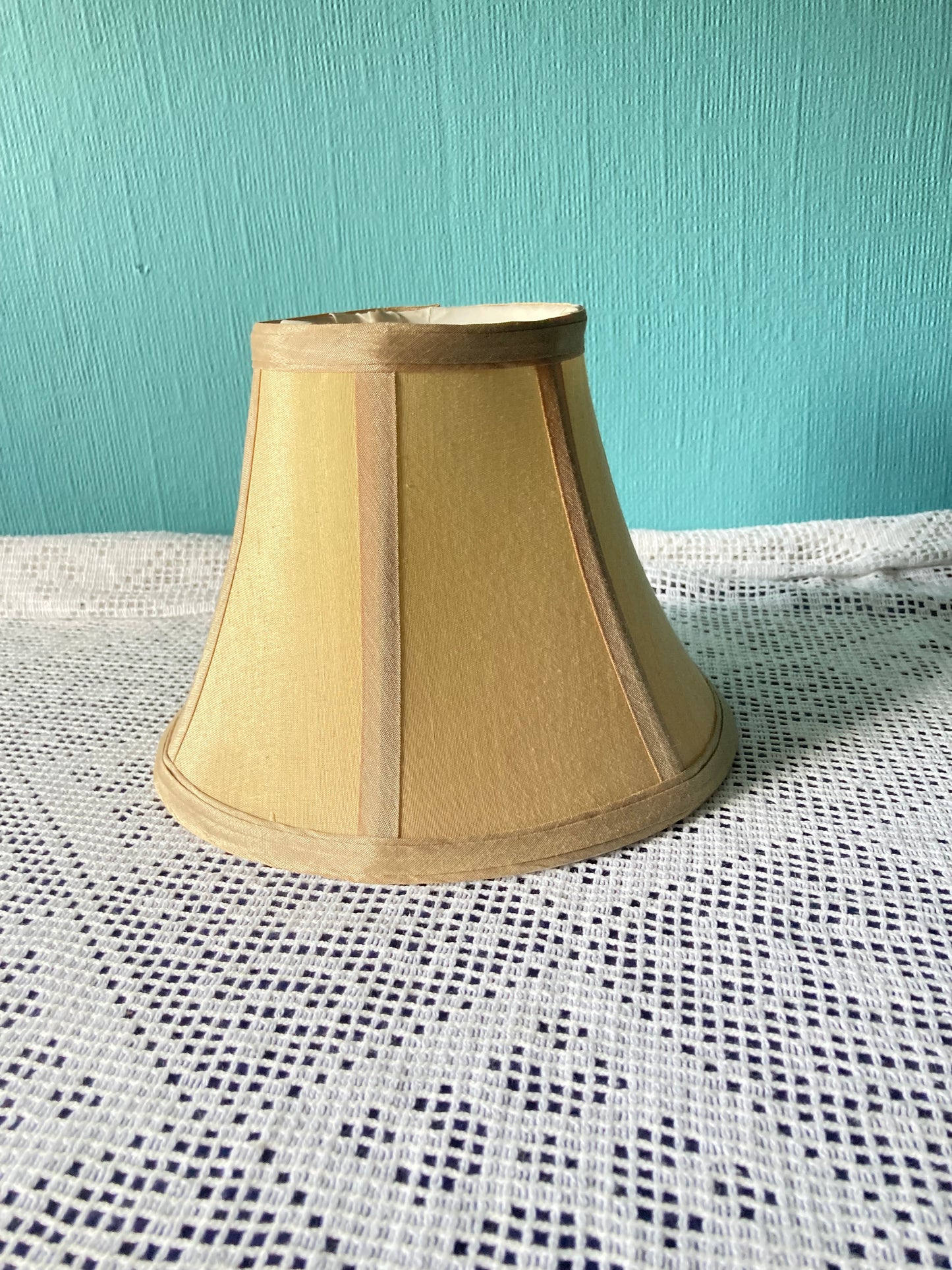 Vintage Champagne Fabric Small Lampshade
