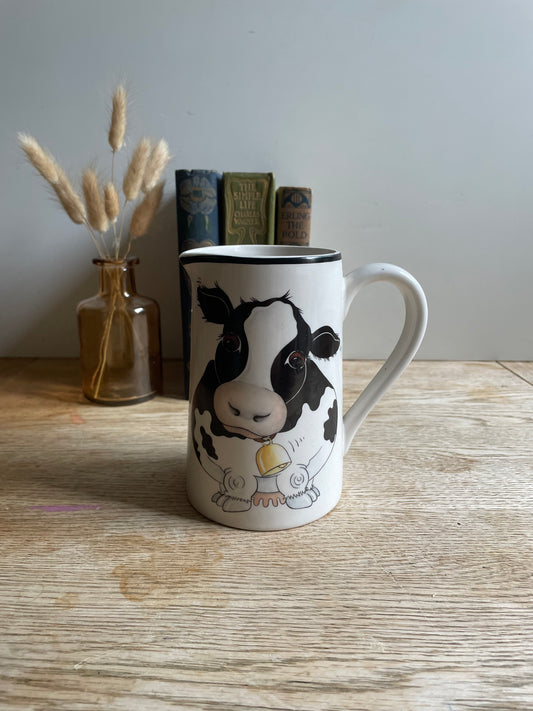 Cow Decorated Pitcher by Arthur Wood Vintage Made in England