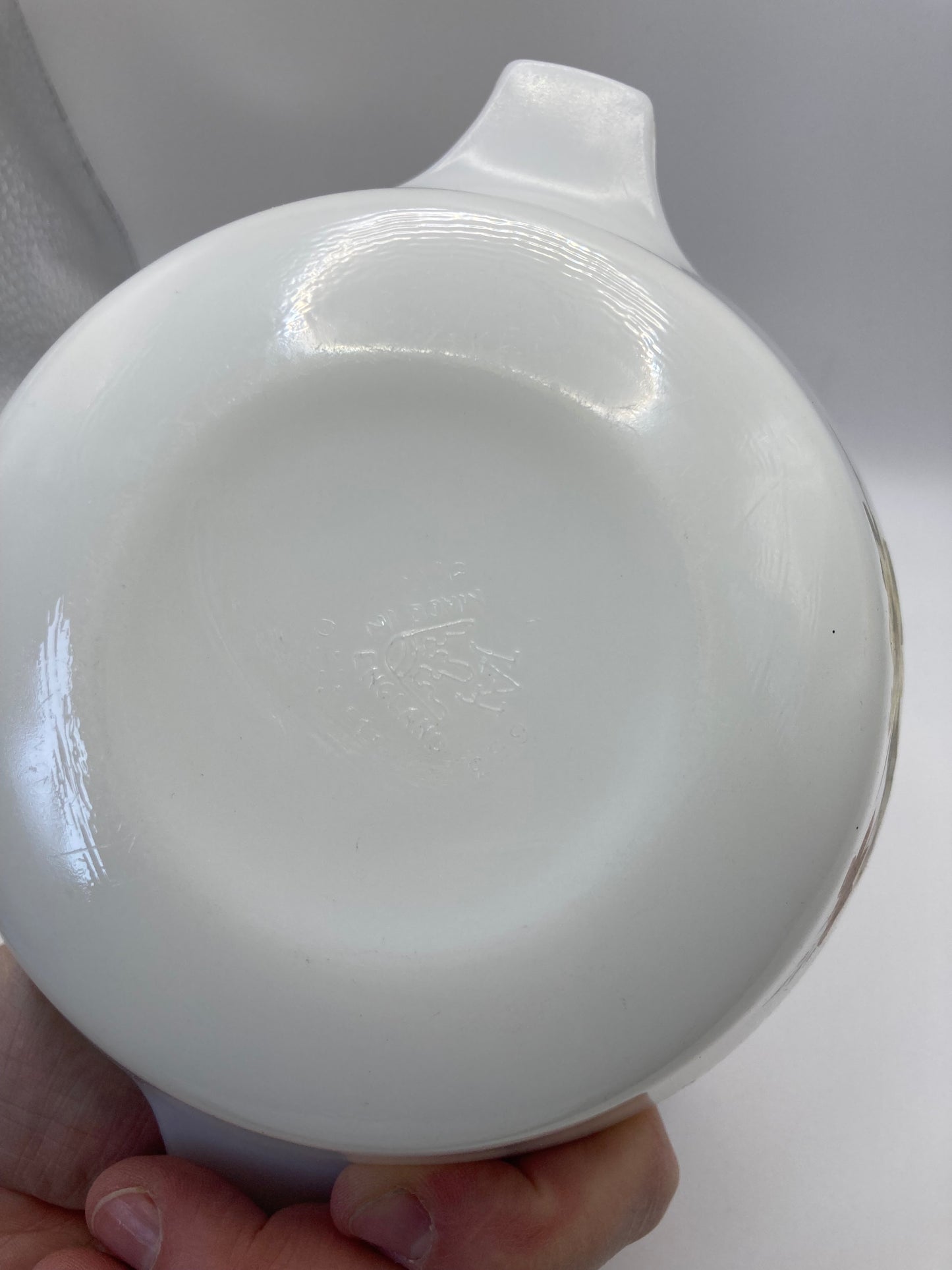 Vintage JAJ Pyrex White Dahlia Bowls Autumn Glory Serving Dishes x4 - Bloom & Heirloom Vintage Decor