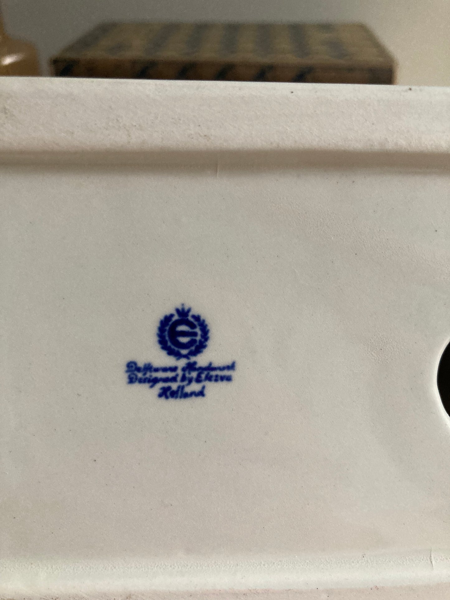 Delft Bluw Mantle Clock Blue White Ceramic