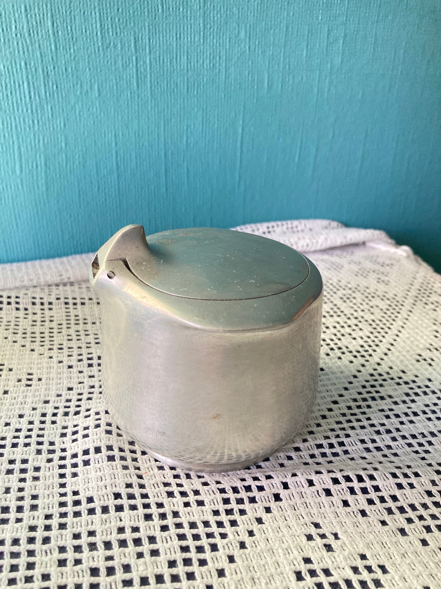 Classic 1950’s Piquot Ware Tea Set Creamer & Covered Sugar