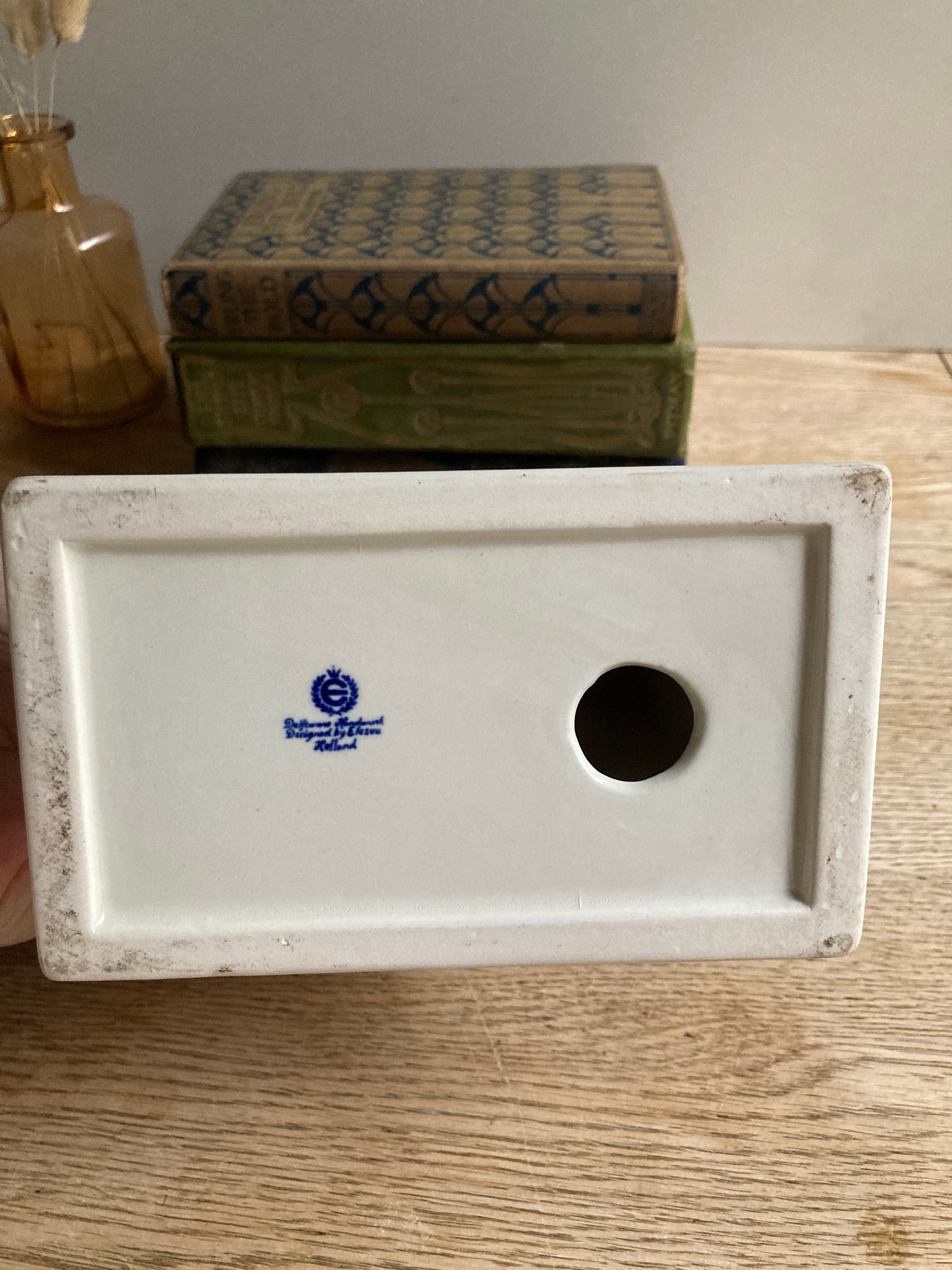 Delft Bluw Mantle Clock Blue White Ceramic