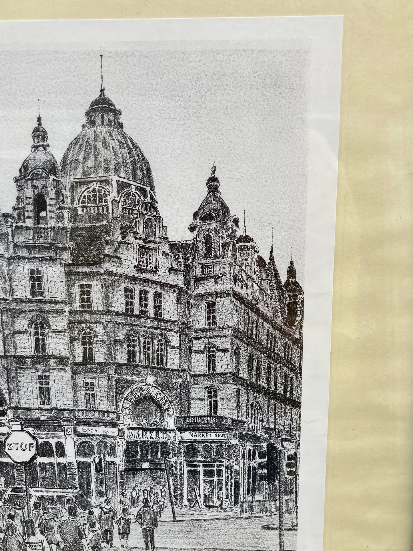 Framed Andrew Gilmour Kirkgate Market Leeds Signed Print