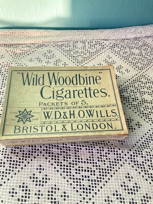 Wills ‘Will Woodbine’ trade Cigarette Box For ‘5’  With 13x Boxes For 10