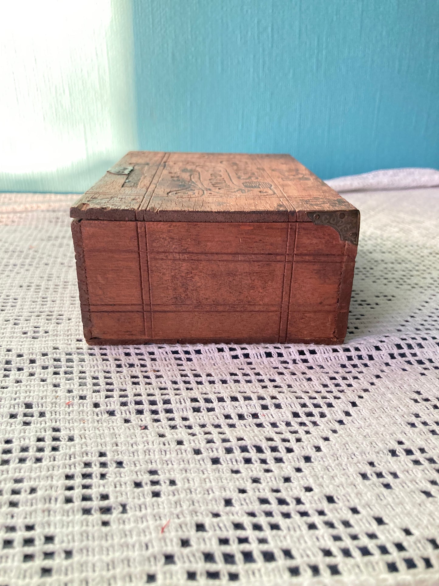 Rare Vintage Cope's Bond Of Union Smoking Tobacco Wooden Box - Liverpool