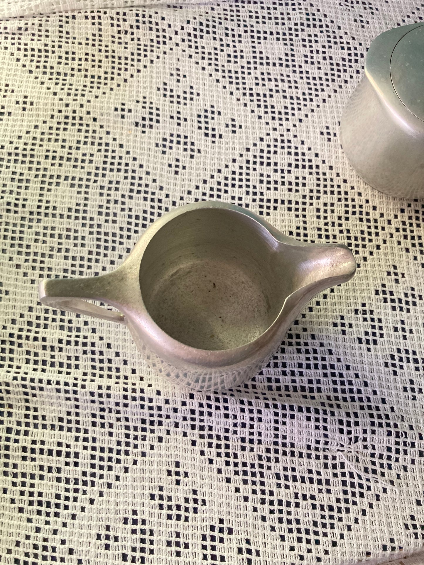 Classic 1950’s Piquot Ware Tea Set Creamer & Covered Sugar