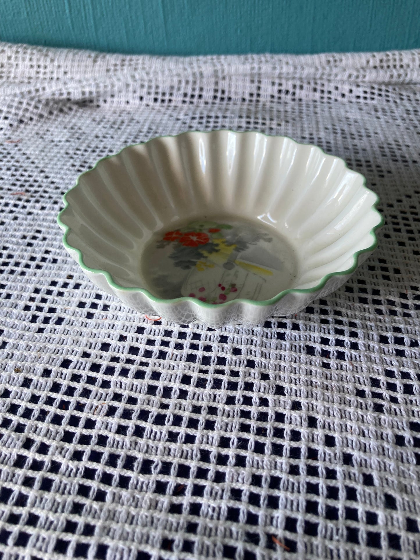 Shelley floral fine bone china pin or trinket dish