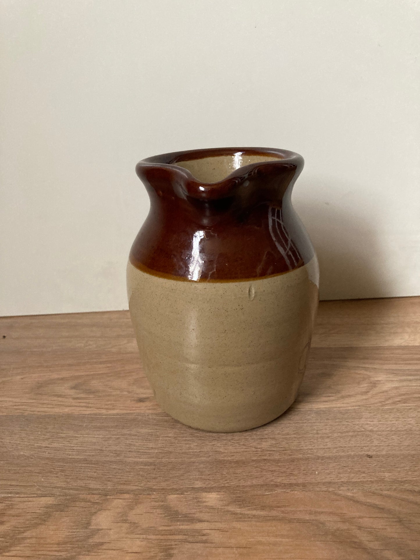 Vintage Pearsons of Chesterfield Two-Tone Salt-Glazed Stoneware Jug