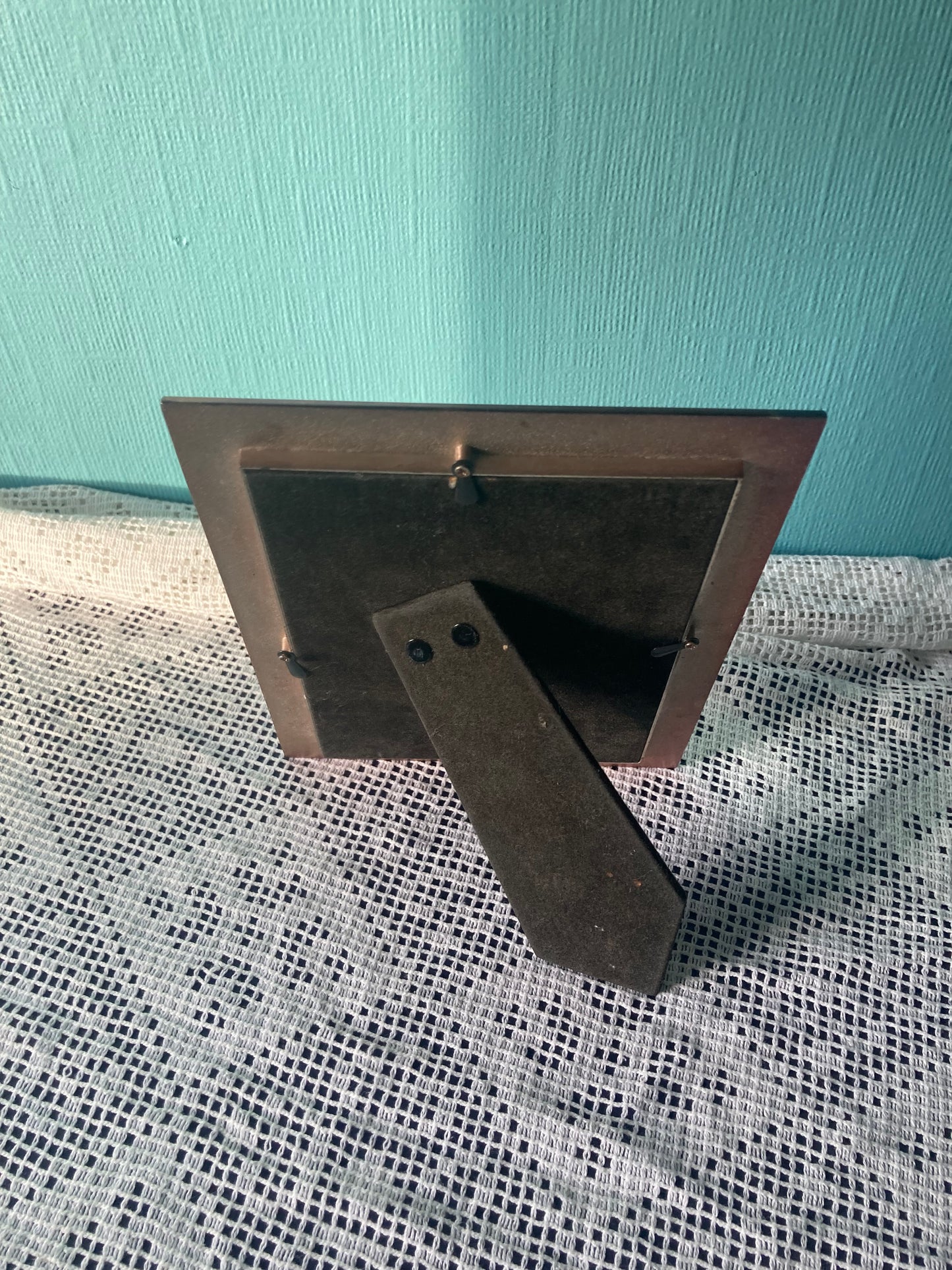 Yellow Enamel Golden Floral Photo Frame 7x5" Freestanding Gift