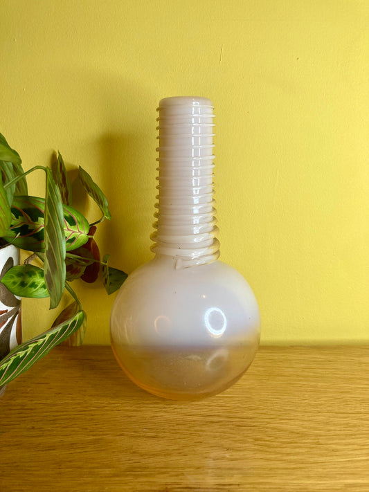 Jerzy Sluczan-Orkusz Pale Pink Braided Vase Krakow Glass Institute