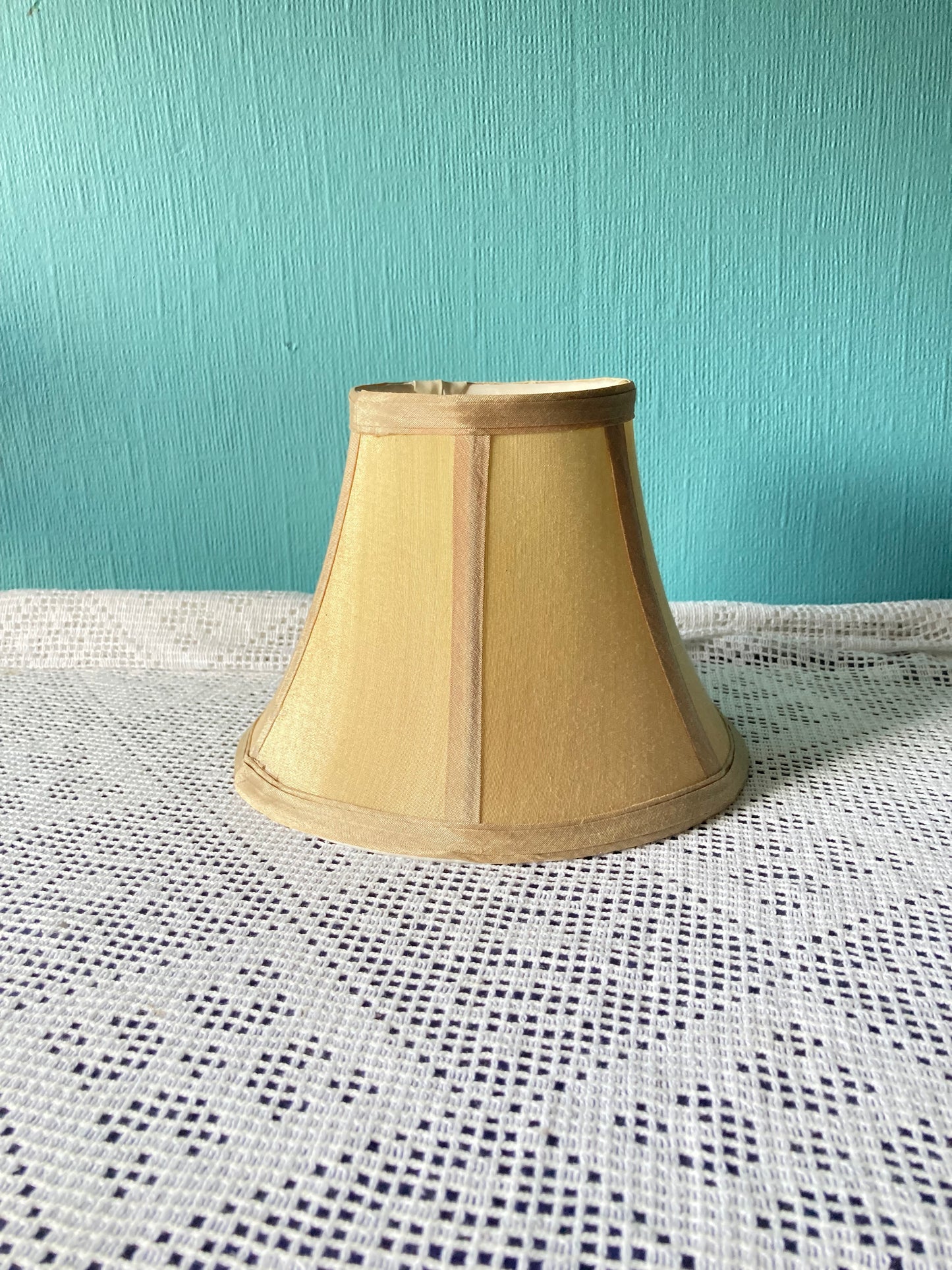 Vintage Champagne Fabric Small Lampshade