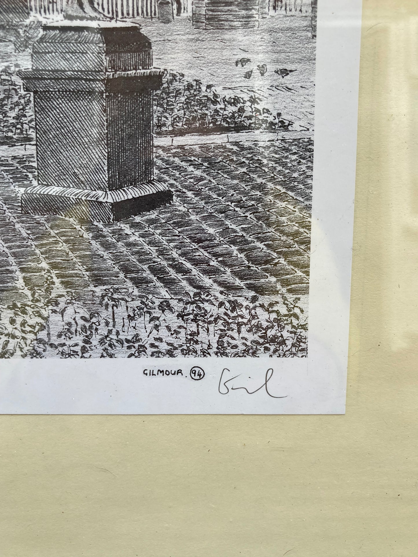 Framed Andrew Gilmour City Square Leeds Signed Print