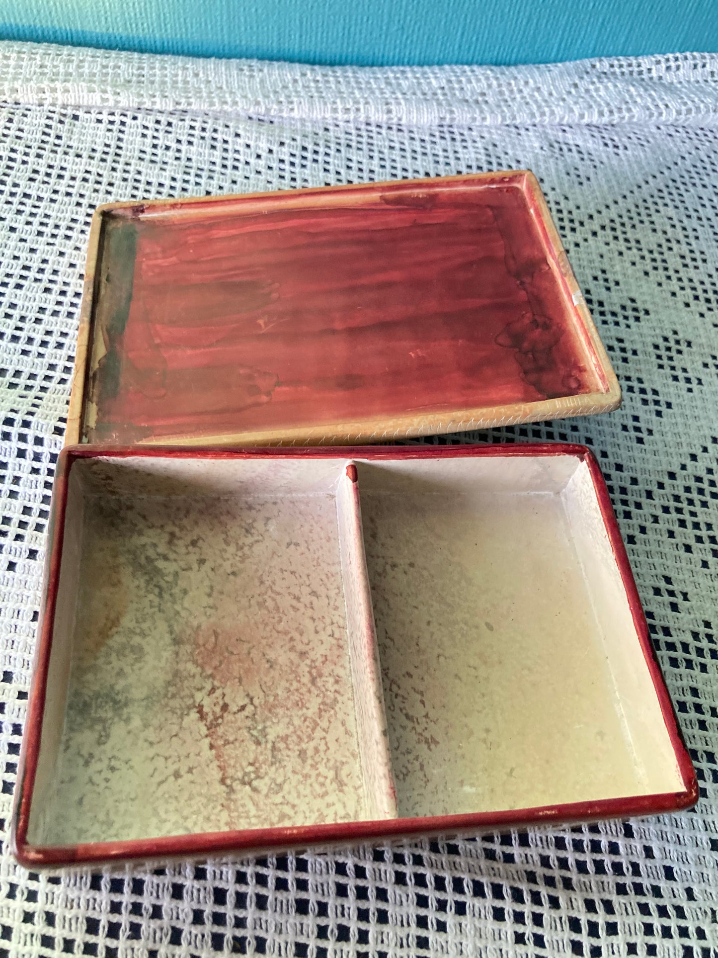 Soapstone Trinket Box Fish Decorated Made in Kenya