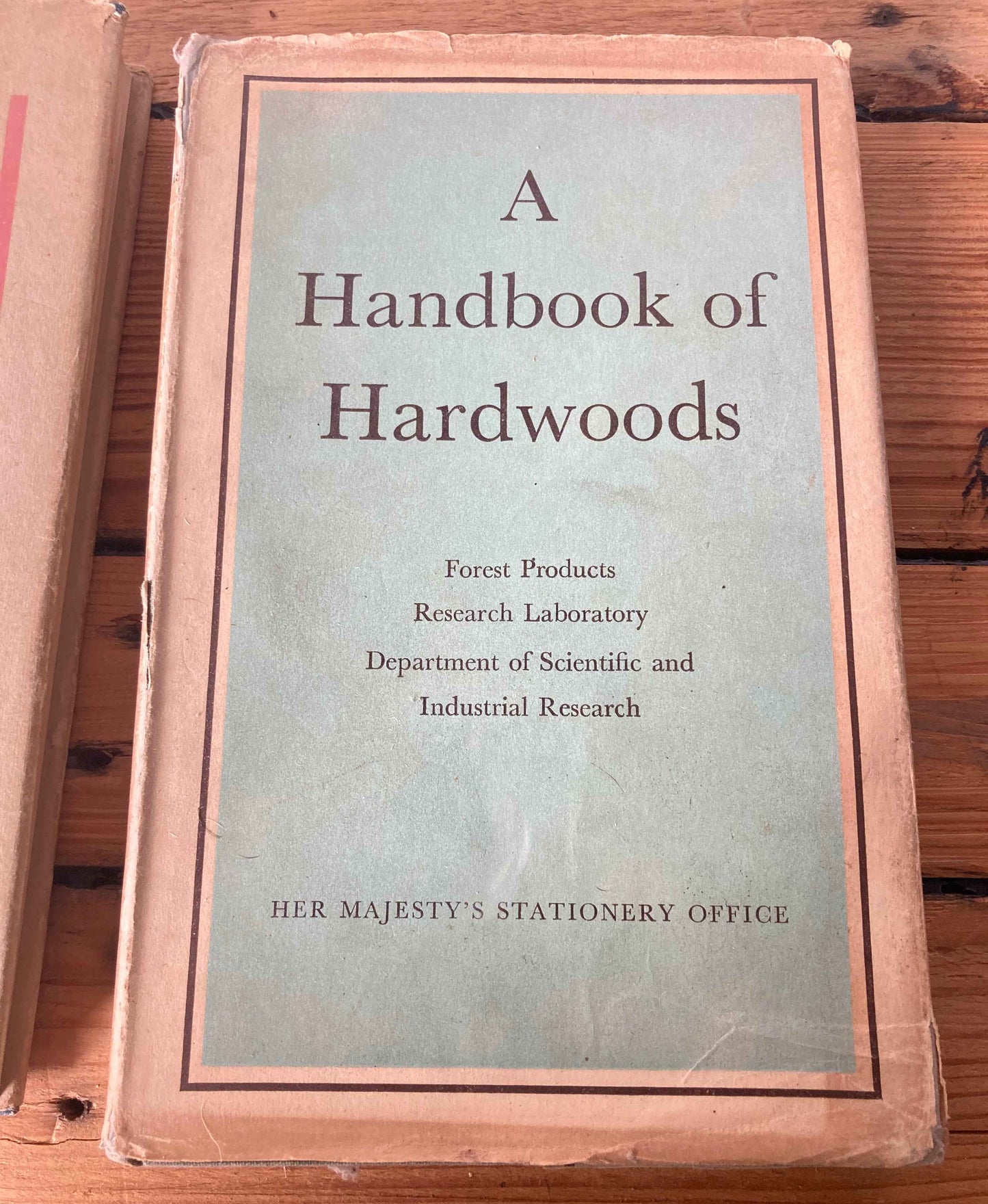 Vintage HMSO Technical Books Building Construction Hardwoods Architecture x2