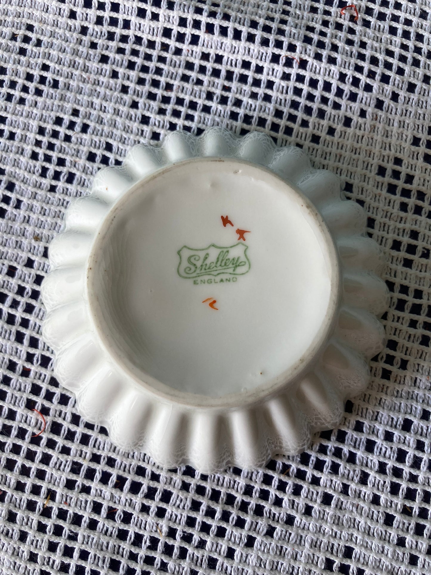 Shelley floral fine bone china pin or trinket dish