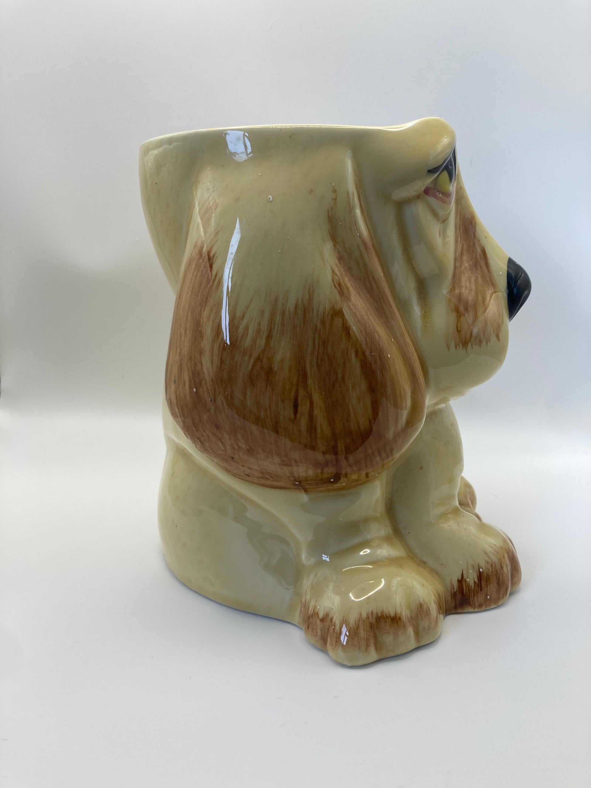 Vintage Bassett Hound Planter from P & K Price and Kensington - Bloom & Heirloom Vintage Decor
