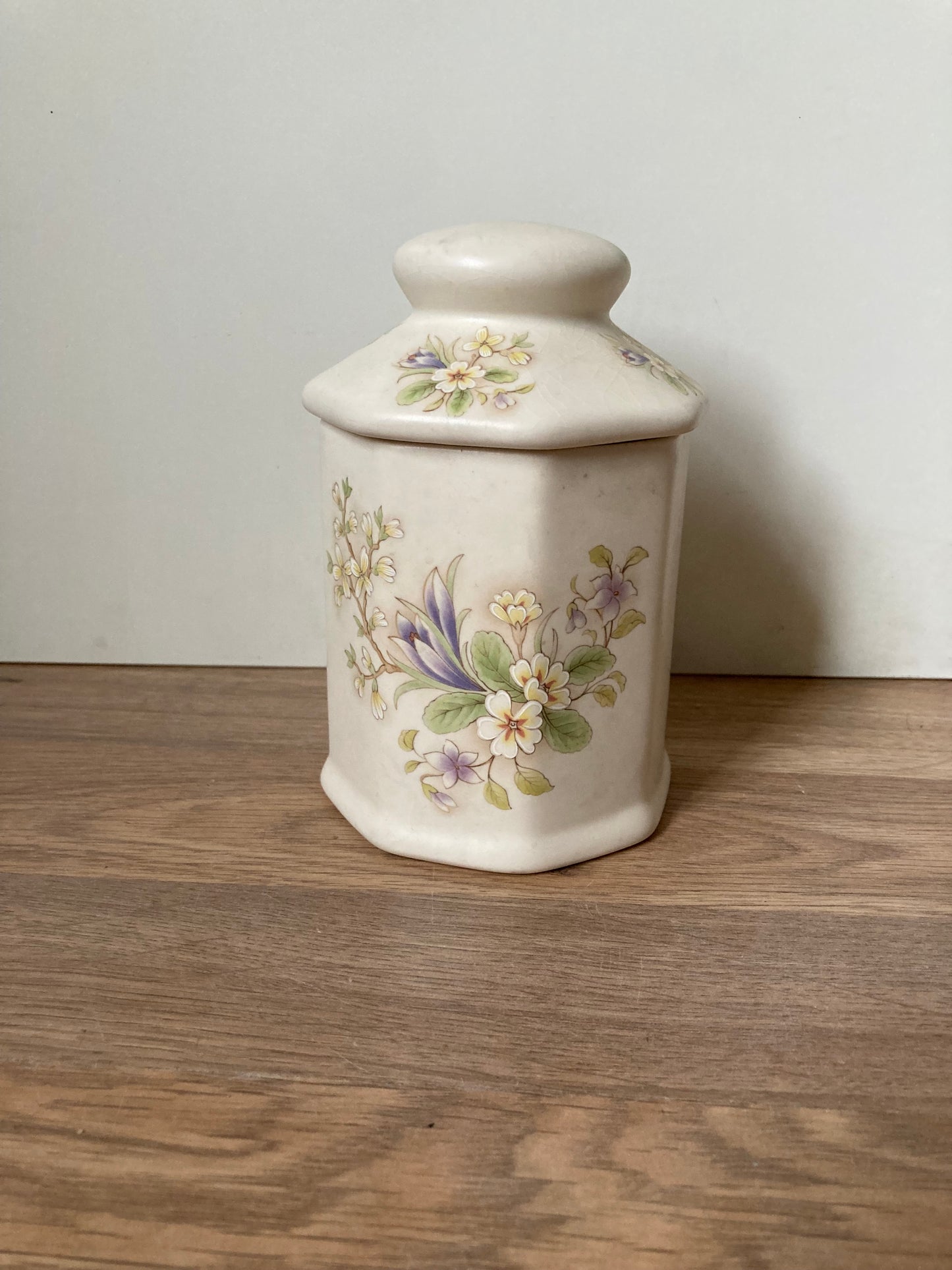 Vintage Aldridge Floral Lidded Jar - Bloom & Heirloom Vintage Decor