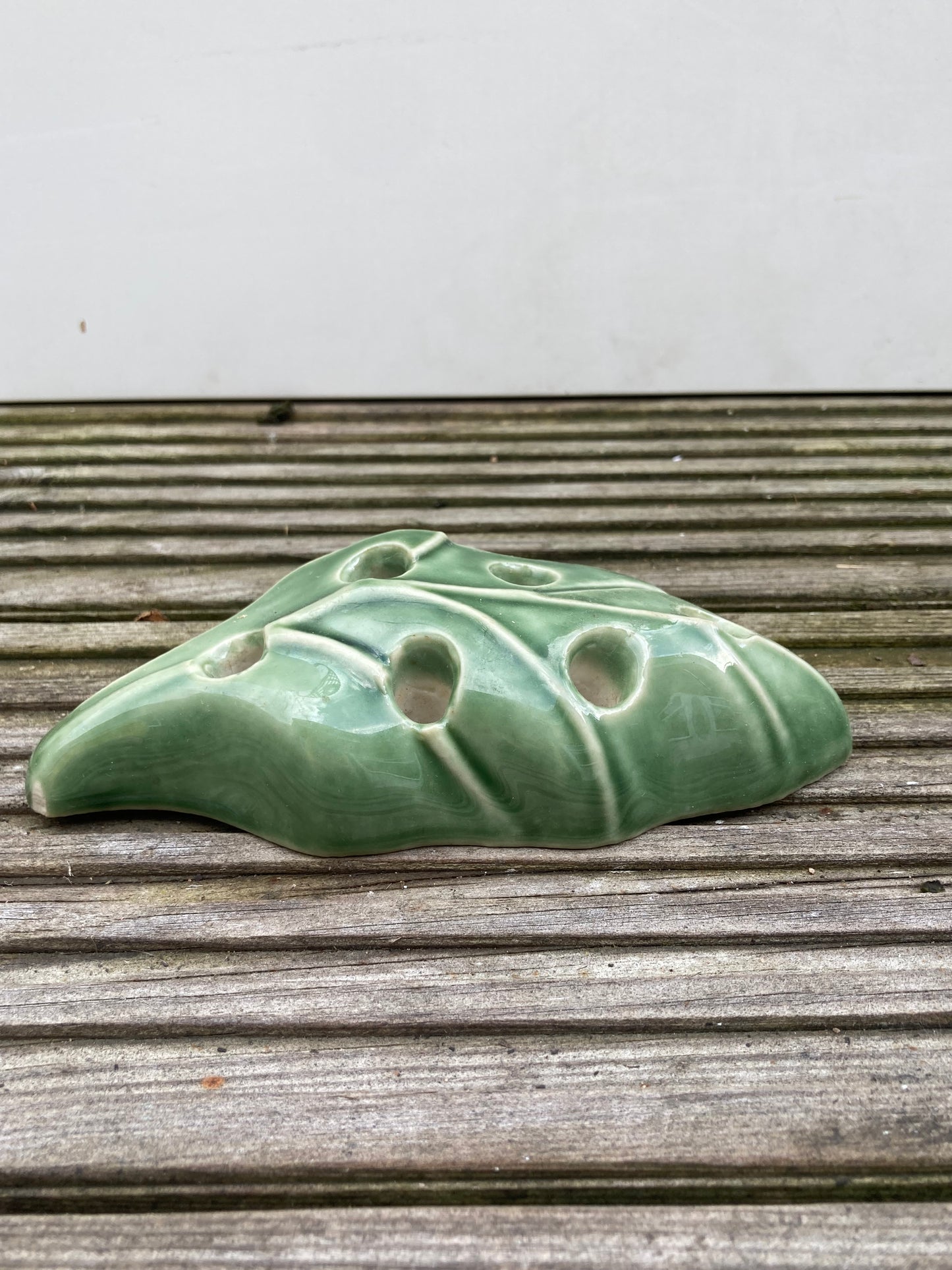 Ceramic Leaf Candle Holder 6 Holed Table Decor Prop