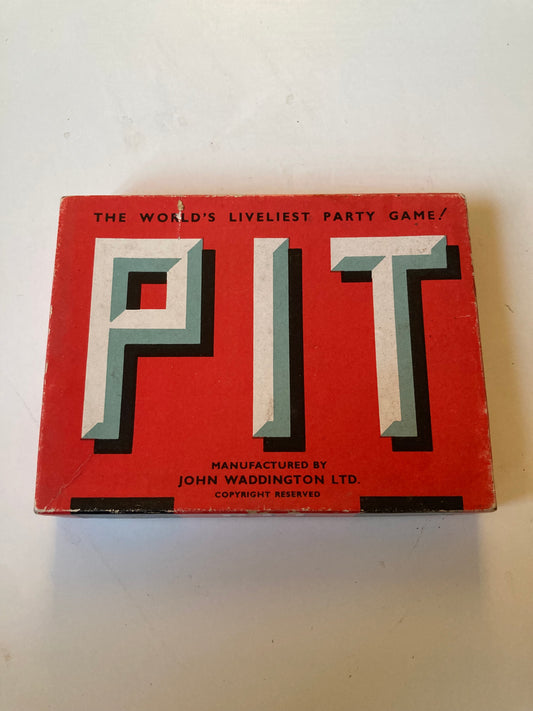 Vintage Pit Card Game - John Waddington - 63 Card Version + Bull & Bear Cards -: