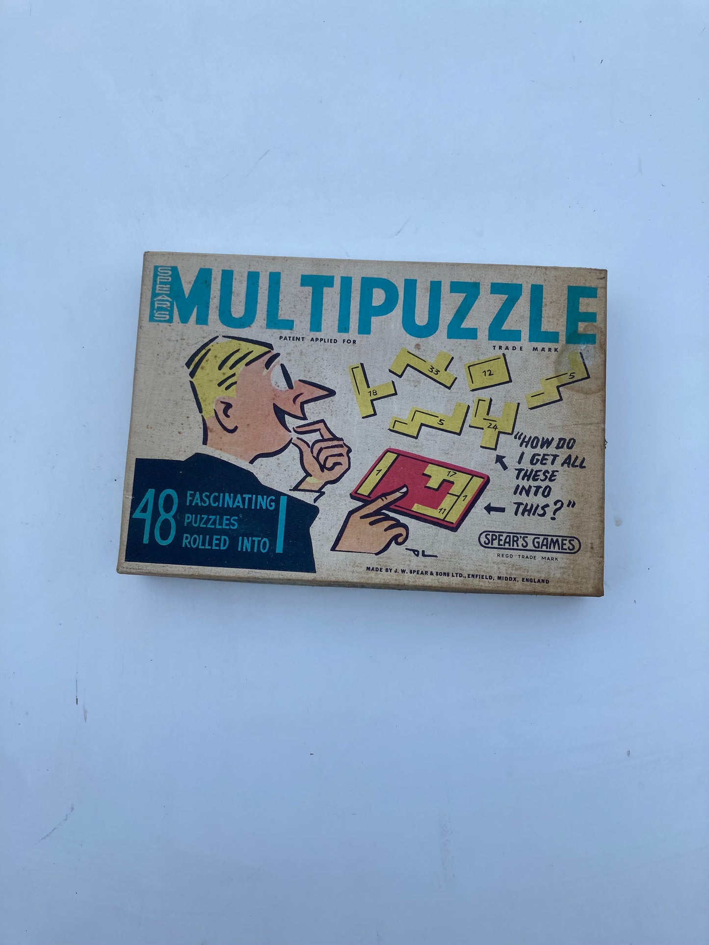 Vintage Spear’s Multipuzzle – 1960s Retro Puzzle Game – Complete with Manual - Bloom & Heirloom Vintage Decor