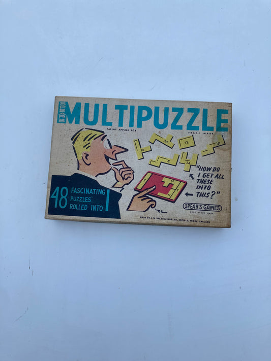 Vintage Spear’s Multipuzzle – 1960s Retro Puzzle Game – Complete with Manual - Bloom & Heirloom Vintage Decor