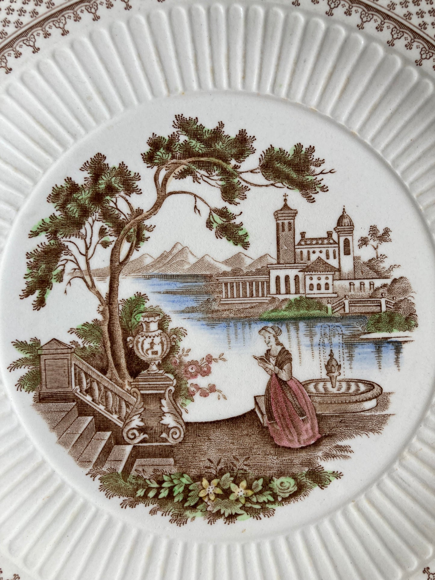William Adam’s Ironstone Plate x2 Antoinette Rare Plate Wall