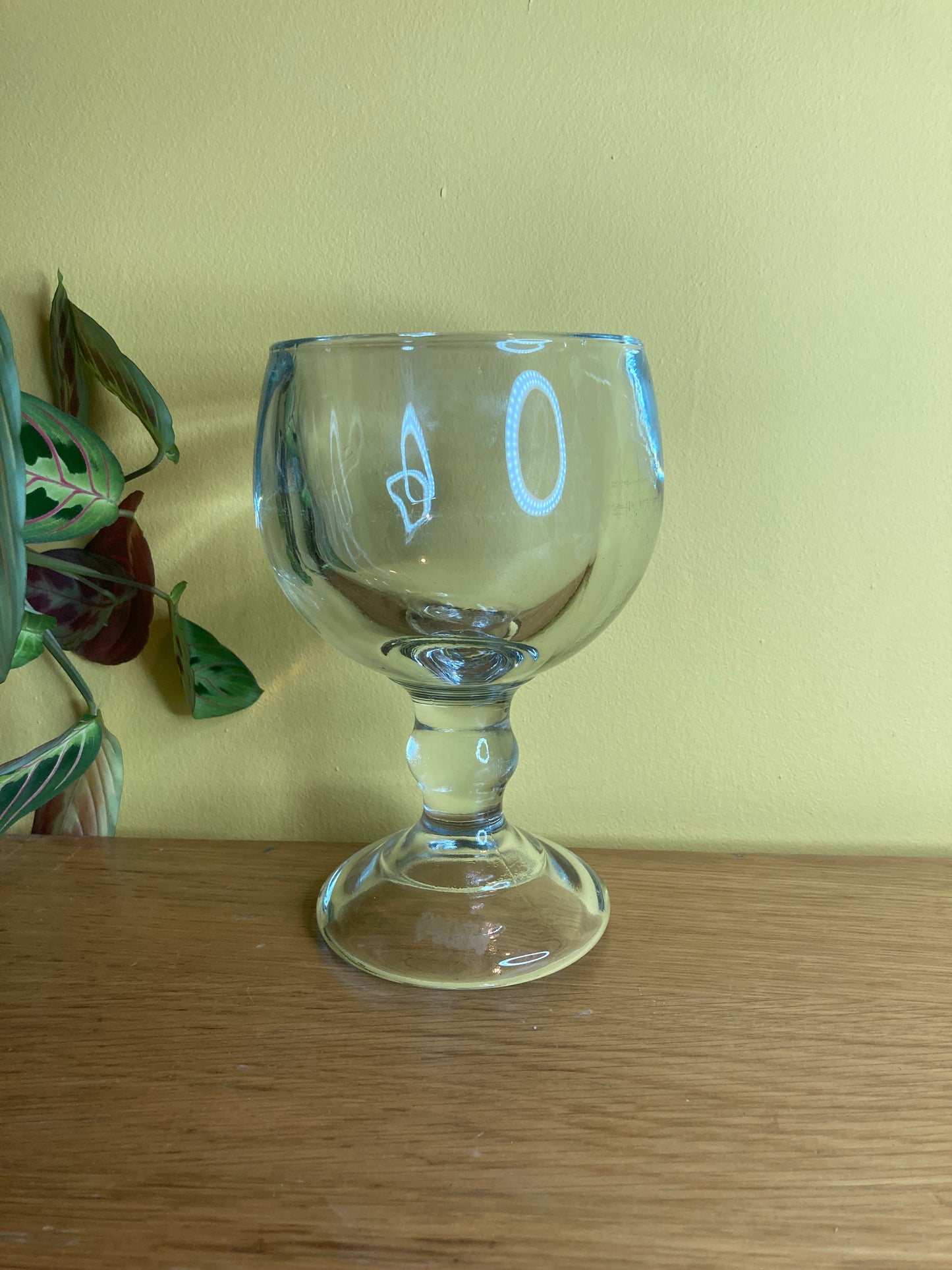 Chunky Glass Candle Holder Table Decor - Bloom & Heirloom Vintage Decor
