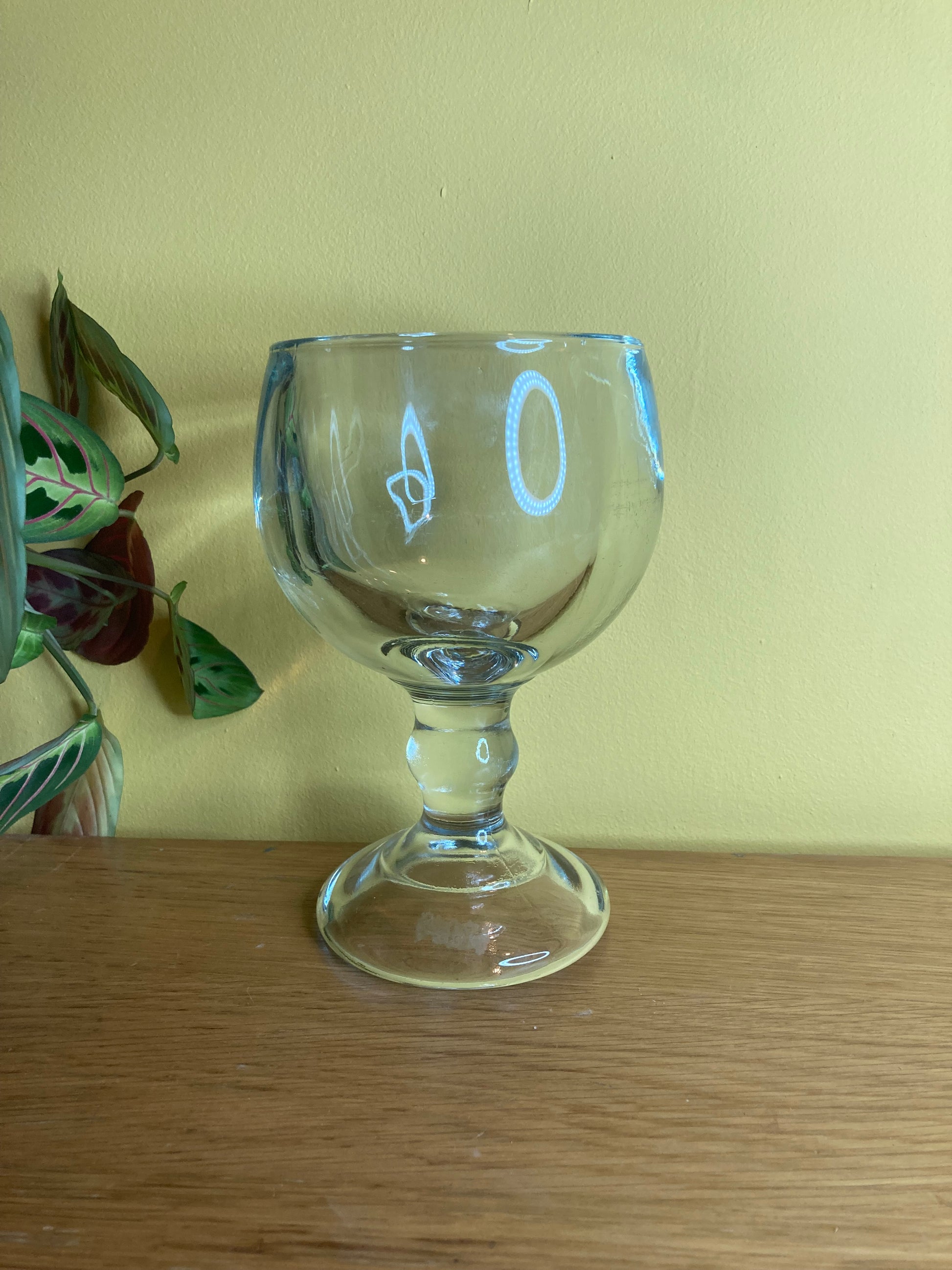 Chunky Glass Candle Holder Table Decor - Bloom & Heirloom Vintage Decor