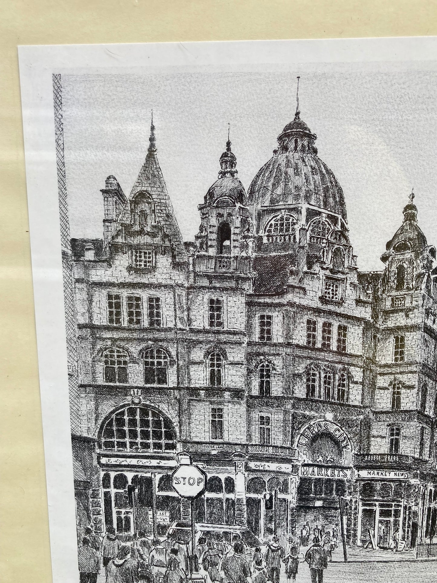 Framed Andrew Gilmour Kirkgate Market Leeds Signed Print