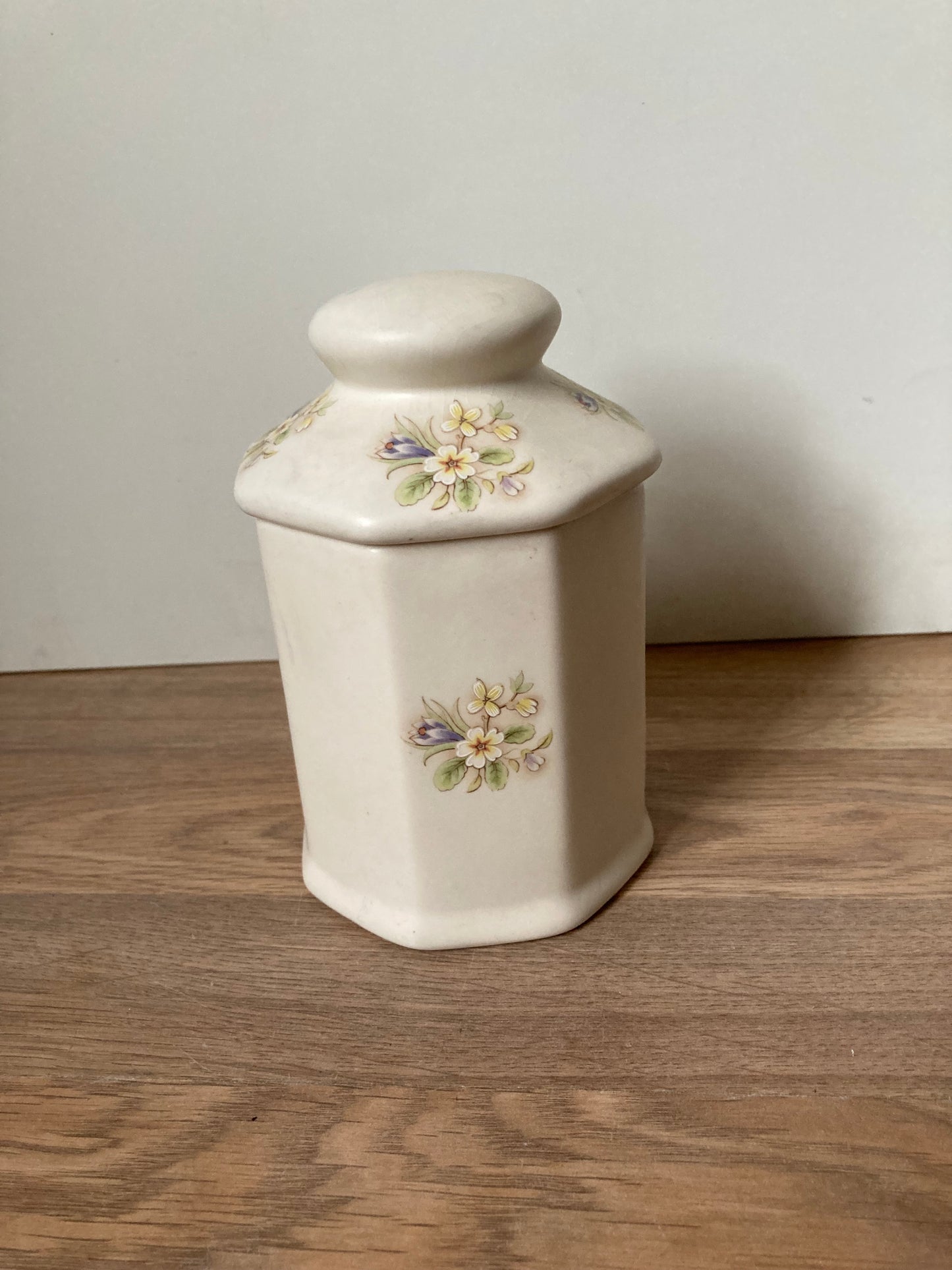 Vintage Aldridge Floral Lidded Jar - Bloom & Heirloom Vintage Decor